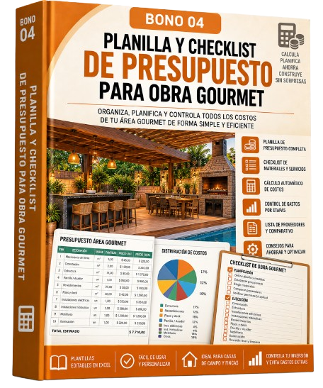 Bono 04 - Planilla y Checklist de Presupuesto para Obra Gourmet