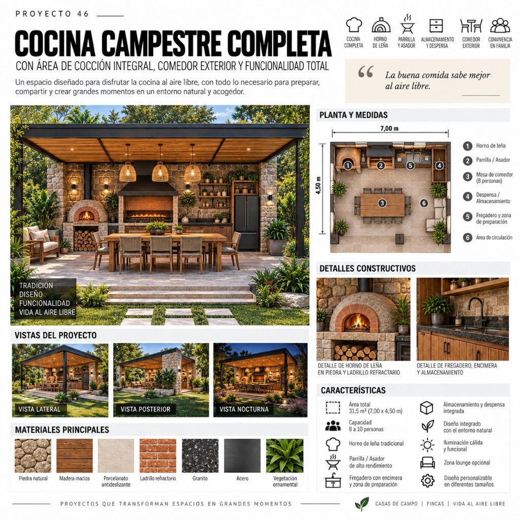 Proyecto 46: Cocina Campestre Completa (2/10)